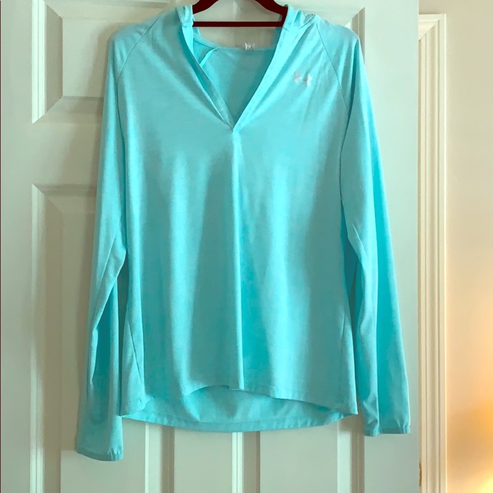 Under Armour V Neck Hooded Sweatshirt